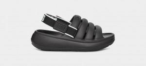 Black Ugg Sport Yeah Kids' Sandals | 194352-OPG