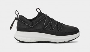 Black / Grey Ugg CA78 Heritage Trainer Nubuck Men Sneakers | 109673-LER