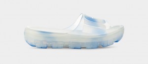 Blue Ugg Jella Clear Watercolors Women Slides | 815032-HKT