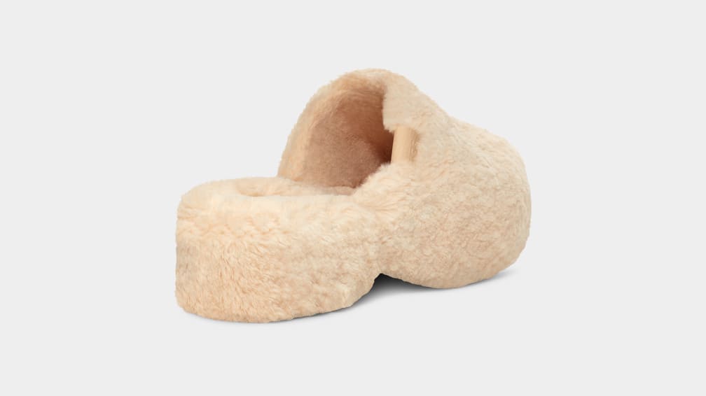 Beige Ugg Fuzz Sugar Women Slippers | 093651-REZ