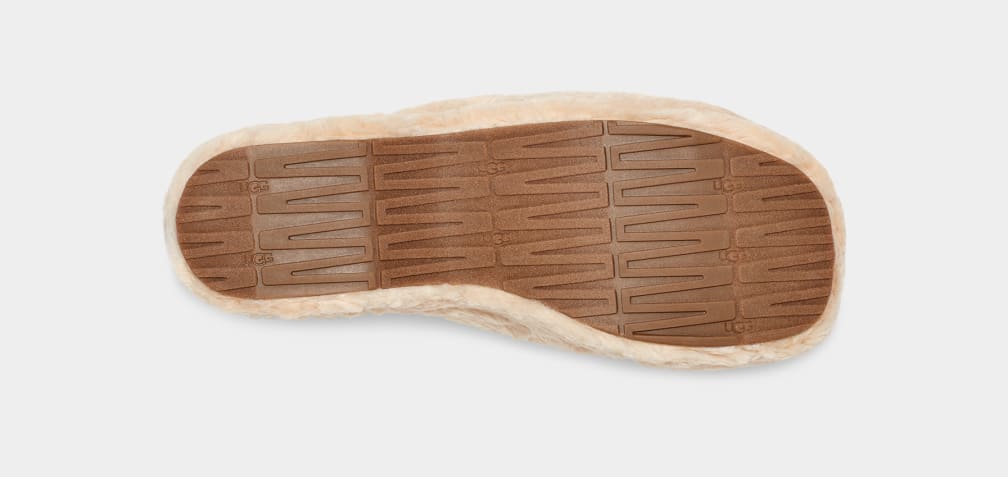 Beige Ugg Fuzz Sugar Women Slippers | 093651-REZ
