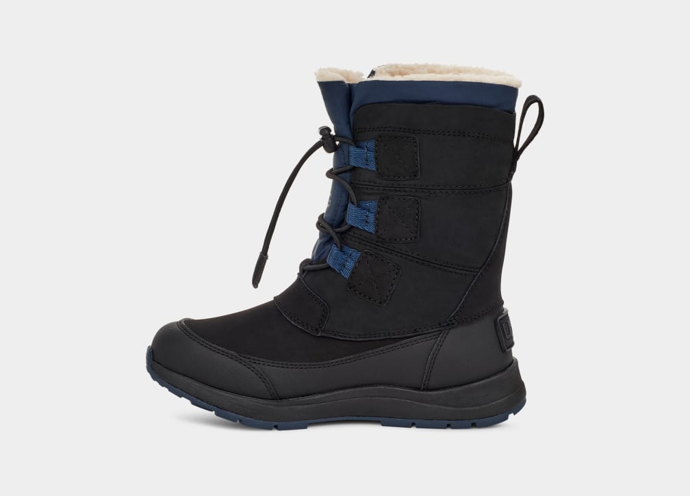 Black Ugg Bellemore Weather Kids' Boots | 298603-WGH