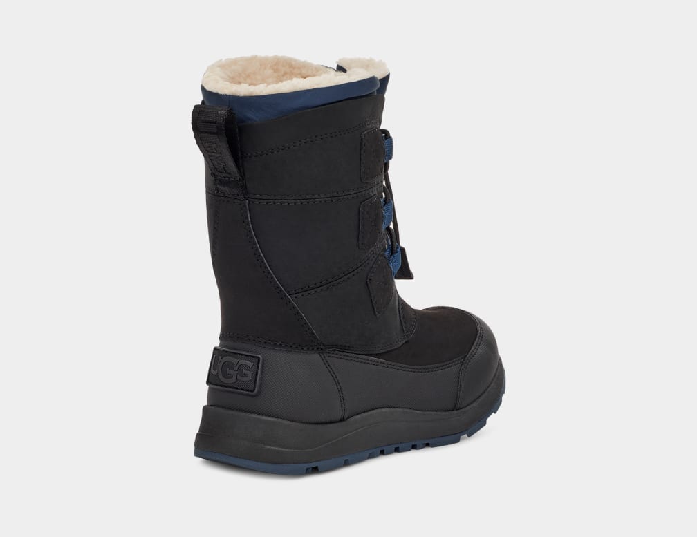 Black Ugg Bellemore Weather Kids' Boots | 298603-WGH
