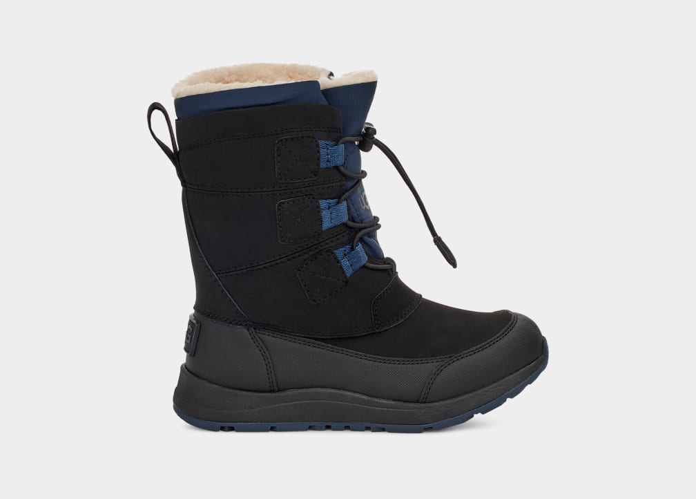 Black Ugg Bellemore Weather Kids\' Boots | 298603-WGH