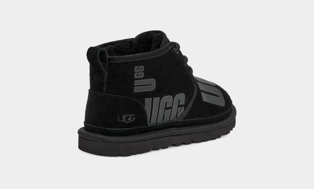 Black Ugg Neumel Scatter Graphic Women Boots | 795182-XKF