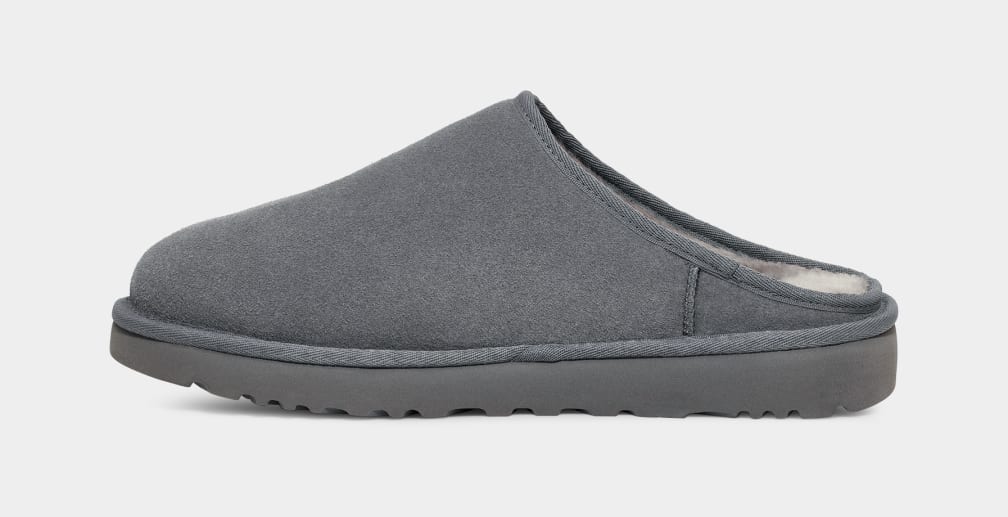 Grey Ugg Classic Men Slippers | 492705-EBR