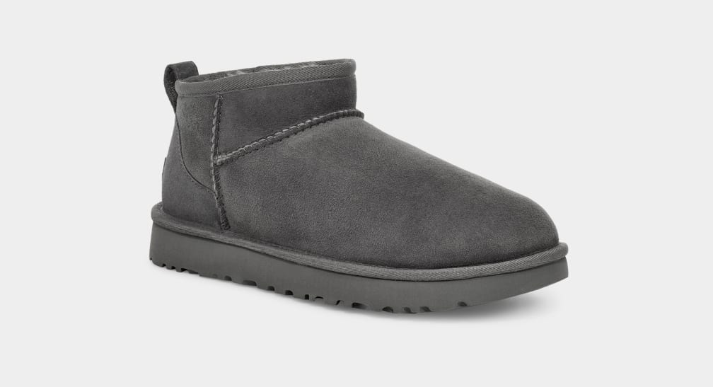 Grey Ugg Classic Ultra Mini Women Boots | 731685-DRG
