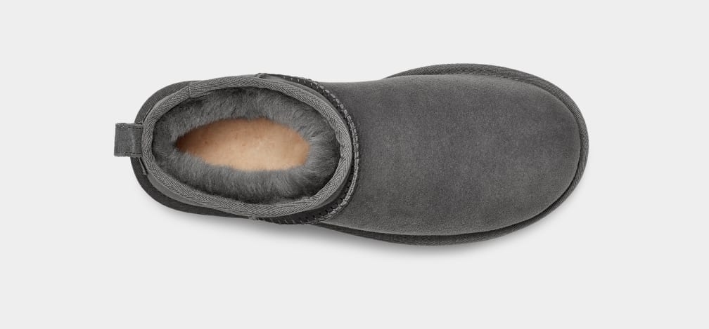 Grey Ugg Classic Ultra Mini Women Boots | 731685-DRG