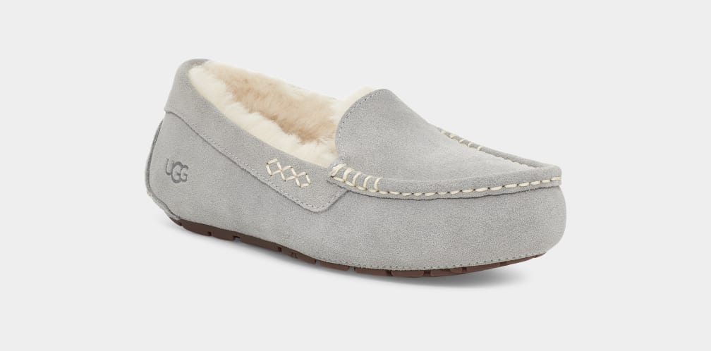 Light Grey Ugg Ansley Women Slippers | 493510-RIM
